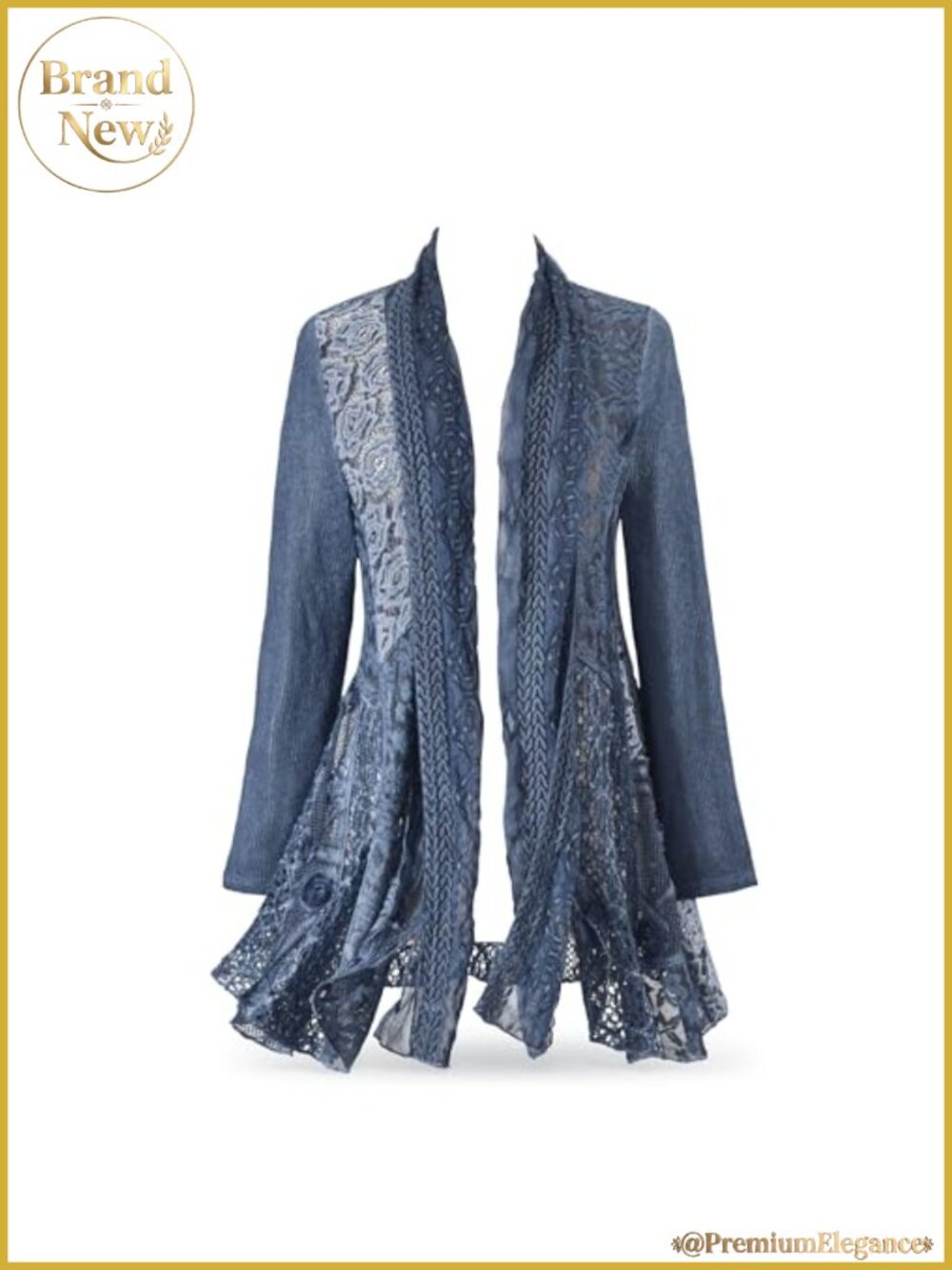 Women's Boho Open Front Cardigan Jacket Layering Lightweight Travel